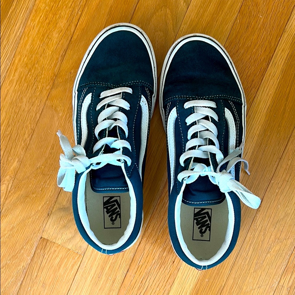 Vans Old Skool Color Theory Deep Teal, Jr/Men Size 6.5, Women’s Size 8, EUC